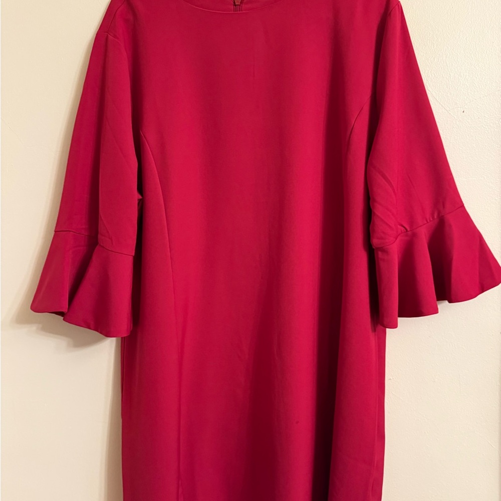 Courtney Paige Bold Red Long Sleeve Dress